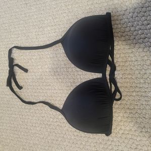 Black Halter Bikini Top